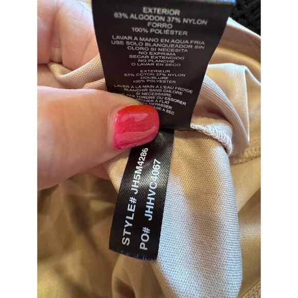 Jessica Howard Illusion Sleeve Crochet Lace Black Shift Lined Dress Sz 14 - Picture 9 of 11